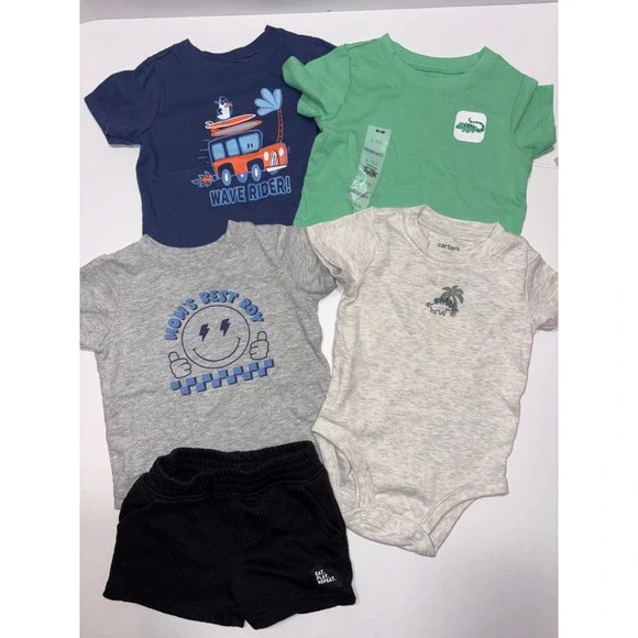 Boys 6-9 Months Clothing Bundle 15pc Tops, Bottoms, jumpsuits, Outfits - Picture 4 of 15